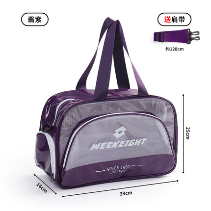 Swimming Bag Wash Bag Large Capacity Storage Cosmetic Bag Sports Fitness Crossbody Special Bag Dry and Wet Separation Beach Bag