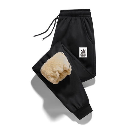2025 New Winter Velvet Thickeneded Slim Fit Leggings Sweatpants Cashmere Elastic Casual Sports Pants