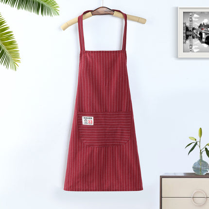 Apron women's Kitchen home sleeveless work modern simple oil-proof home Japanese style women's apron new wholesale