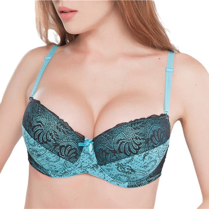 Foreign Trade Supply Sexy Bra Set Lace Printed Color Matching Intimates Large Size Intimates Set Aliexpress Hot Style
