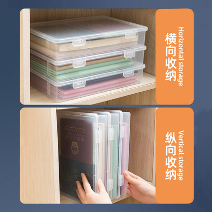 Certificate storage bag box household multi-function box certificate data card bag household register book finishing bag artifact