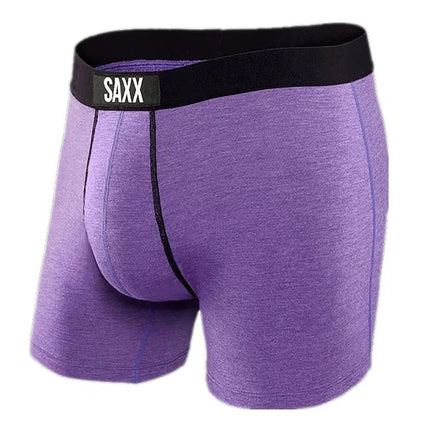 Saxx Men's Underwear Printed Modal Stereo Mesh Bag Slim Fit Soft Elastic Quick-Drying Close-Fitting Boxer Shorts for Men