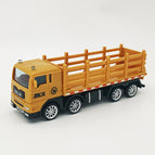 Yellow high rail truck