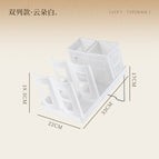 Double row white + basket