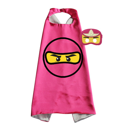 Halloween Children's Ninja Cosplay Dress Up Cloak Mask Wrist Bracer Children's Day Performance Props