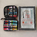 86-piece set of thimble + large needle method book (with instructions)