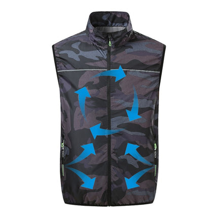 Cooling Air-Conditioned Clothing, Fan Vest, Men's Vest, Smart Three-Speed Air-Conditioned Clothing, Work Vest for Workers, Sun Protection Clothing