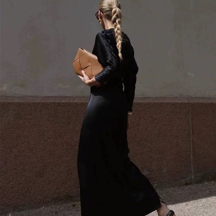Floor-Length Extended Version for Tall Individuals, 2025 Spring Imported Japanese Triacetate Ankle-Length A-Line Fishtail Skirt