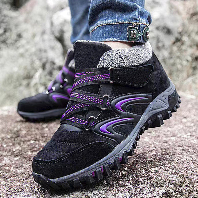 Men's and Women's Winter Middle-aged and Elderly Walking Shoes fleece-lined Warm Outdoor Shoes Women's Shoes Thickened Casual Sports Cotton Shoes plus size