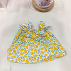 25cm barcelona bear clothes / Little lemon suspender skirt