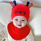 Snack red + saliva towel / One size fits all (0-12 months)