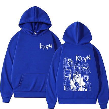 Limited Rock Band Korn Hoodie Men Women's Gothic Vintage Hoodie
