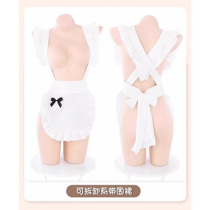 Two-Dimensional Maid Intimates Cute Cos Uniform Suit Maid Pure Desire Nightgown Lolita Sexy Jumpsuit Qq
