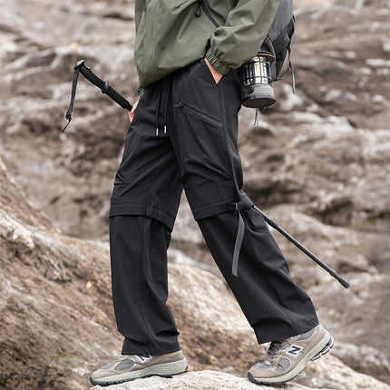 New Spring Waterproof Anti-Wrinkle Water-Repellent Mountain Camping Hiking Couple's Outdoor Cargo Pants for Men