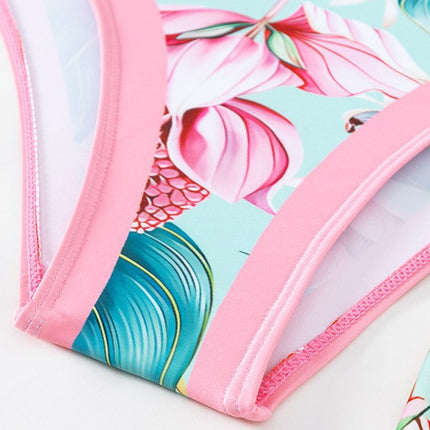 2026 One-Piece Swimsuit Chiffon Long Skirt Set Printed Tie-Up Swimsuit Two-Piece Set Sexy Printed Bikini for Women