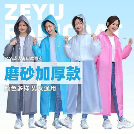 Military Training Raincoat Long Full Body Thickened Portable Men's and Women's Children's Compressed Poncho Raincoat Transparent Poncho Cross-Border