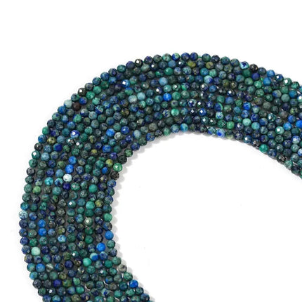 Natural Stone Crystal Mini Size Beads Cut Face Facet Round Beads Bracelet Necklace DIY Original Beaded Accessories Beads