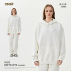 creamy-white-Hoodie Sweatshirt / S