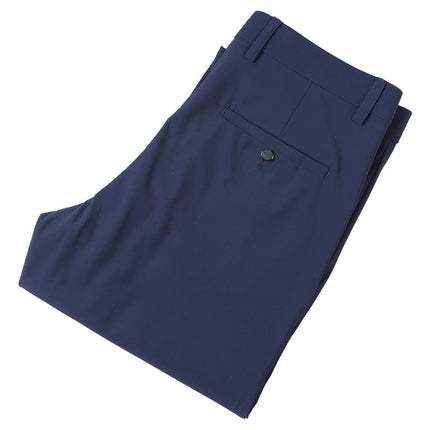 Summer Thin Casual Pants Middle-aged and Elderly Ice Silk Pants Men's Elastic Casual Pants Loose High Waist high quality Pants