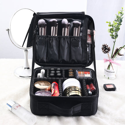 Detachable partition portable cosmetic bag small size portable South Korea simple cosmetic storage bag travel heel makeup Net Red