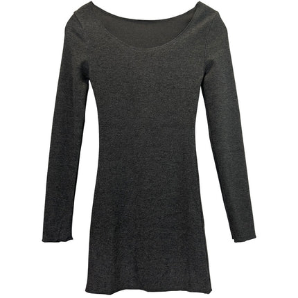 South Korea Dongdaemun Spring Summer New Winter Exquisite Curved Sexy Figure Shock Clavicle Knitted dress hc