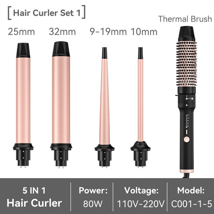Amazon's Best-Selling All-In-One Interchangeable Curling Iron, Large Wave Curling Iron, Ceramic Multi-Functional Curling Iron Wholesale