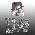 Black Demon / Postcard (touch film) sticker bag (touch film)