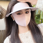 Light pink-hat + short mask (new two-in-one)