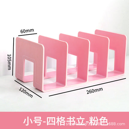 Multi-column book stand desktop fixed book storage reading shelf table bookshelf bookshelf desk book stand factory wholesale