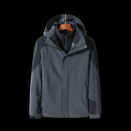 Rush Clothes Custom Logo Women's Three-in-One fleece-lined Thickened Two-Piece Fashion Brand Couple's Detachable Jacket in Autumn and Winter