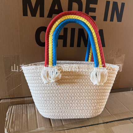 Woven Cotton Bag Women / Sac Tressé Coton Femme