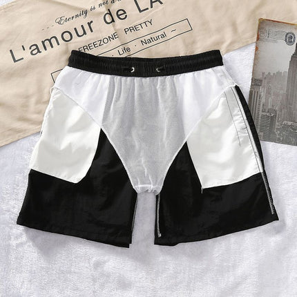 Summer Men's Beach Casual Shorts 2026 New Model Cross-Border Amazon Solid Color Simple Men's Shorts Dropshipping