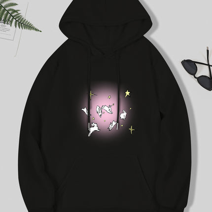 Fashion Joker Hoodie College Style Cute Cartoon Print