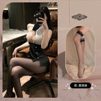 uniform set black net stockings / All yards