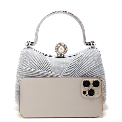 Cross-Border Popular Exquisite Evening Bags, Hand-Held, Fashionable and Versatile, Suitable for European and American Socialites, Elegant for Proms and Wedding Dresses