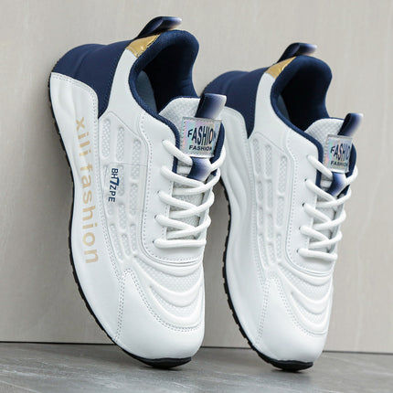 2025 Autumn New Men's Shoes Men's Fashion Easiest for Match Casual Shoes Waterproof Leather Sports Shoes Inner Orgasm Shoes