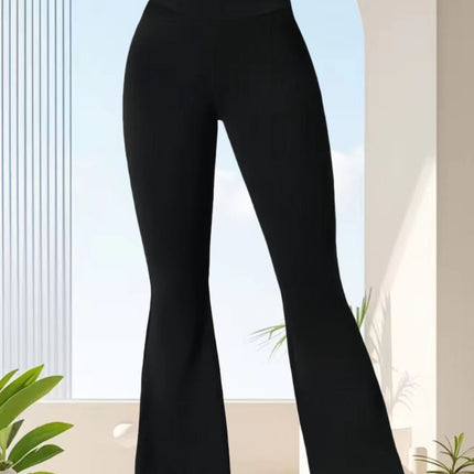 New Cross-Border European and American Style High-Waisted Flared Pants, Popular Leggings, Yoga Pants, Casual Lulu Pants