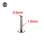 0.9x3.5mm/tooth m0.9 / 1.0 titanium alloy pole m0.9 base, take a photo and note the length of the rod