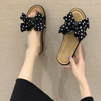 Polka dot bow [black] / Size 36/37 [suitable for feet size 35-36]