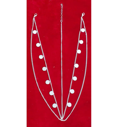 European and American new bohemian wafer layered hair chain female wedding jewelry multi-layer personalized Gypsy sequined head chain