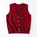 Burgundy vest / XS