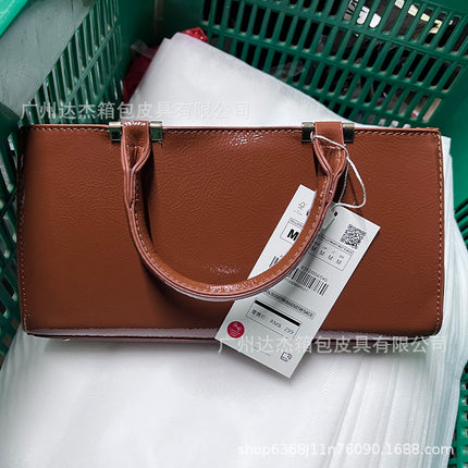 Za's New Autumn and Winter Women's Bag, Deep Red High-Quality Mini One-Shoulder Cross-Body Handbag, Chain Small Square Bag