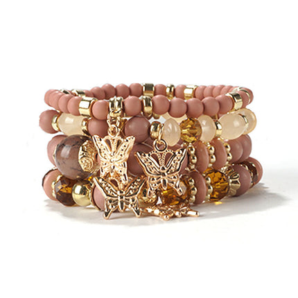 European and American Cross-Border Hot-Selling New Bohemian Bracelets Creative Tassel Multi-Layer Beaded Bracelets Fashion Jewelry