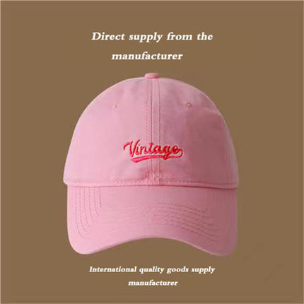 Duck Tongue Hat Women's Baseball Cap 2025 Spring and Summer New Hard Top Wide Big Brim Big Face Shown Face Small Deep Top Deepening