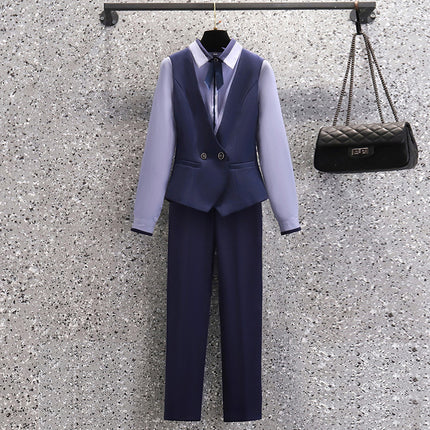 Professional suit Women's Autumn and Winter Suit Dress Temperament Beauty Salon Work Clothes High-end Sales Department Front Desk Suit Fixation