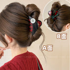 2#Black button clip ab side 9cm