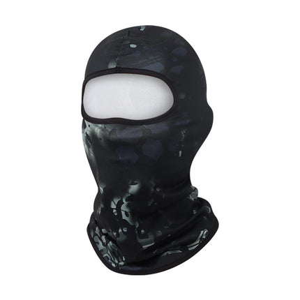 Cross Border Outdoor Camouflage Python Print Balaclava Hat Riding Headgear Summer Tactical Army Fan Face Cover