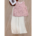 Single-pink heavy industry top / S