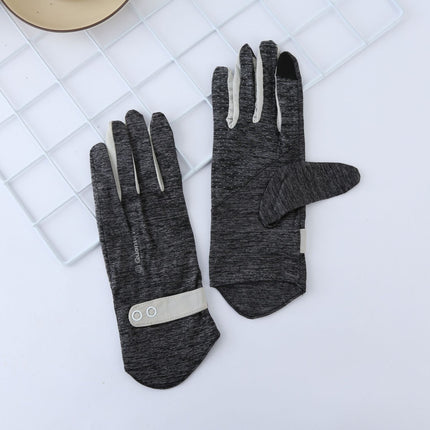 Sun Protection Gloves for Men, Anti-Slip, Touch Screen, Ice Silk, Summer Cycling, Outdoor Fishing, Anti-Uv, Touch Screen Compatible