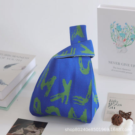 110g Baby Birthday Gift Bag Holiday Knitted Gift Bag Kidsren's First Birthday Party Handbag Gift Knitted Bag